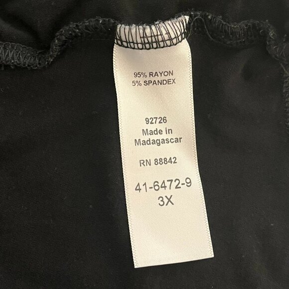 Catherines Blouse Black Size 3X - Picture 4 of 4